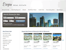 Tablet Screenshot of eagan-homesforsale.com